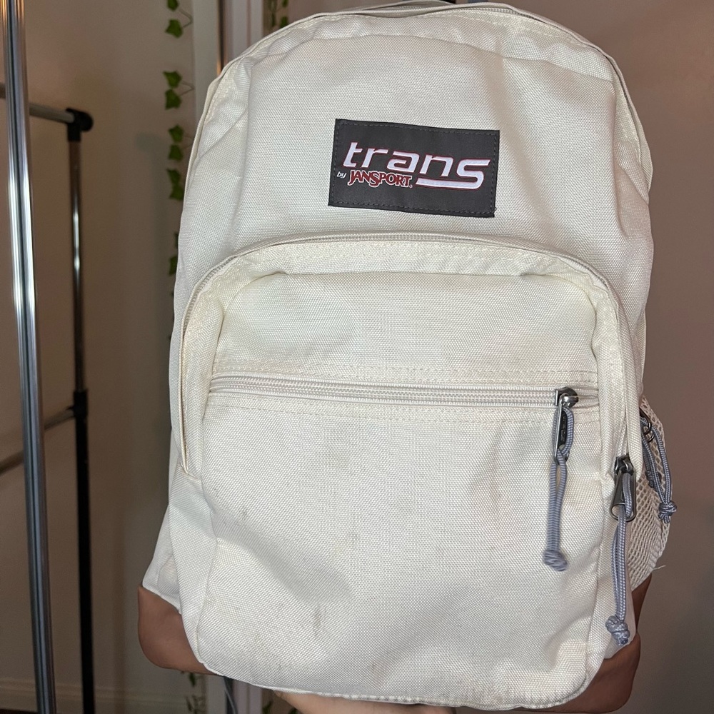 Trans Jansport Cream Colored Backpack